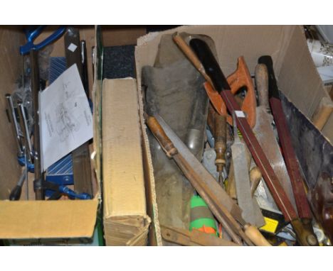 Tools - a Mitre box and saw; hammers, rasps, etc  