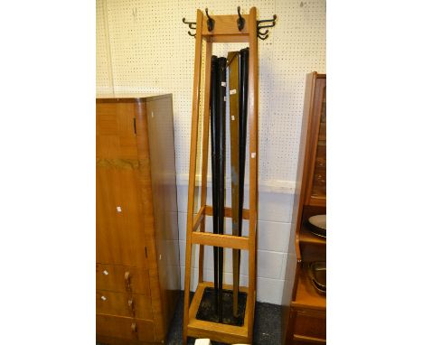 A mid 20th Century coat stand, tapering form, c. 1940