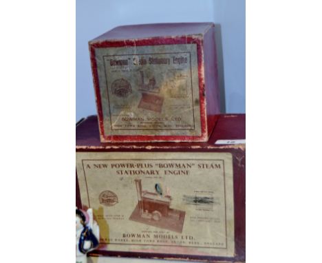 A Bowman Model Ltd, New Power-Plus Bowman Steam Stationary Engine, boxed;  another, engine, boxed (2)