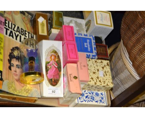 Ladies Ephemera - vintage perfumes, including Avon , Elizabeth Taylor, The Unofficial Biography ; etc 