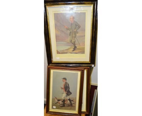 A set of framed Vanity Fair prints, including The Post Master General (5)