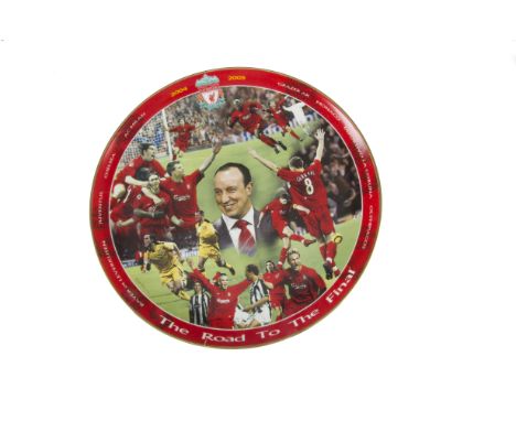 Liverpool FC, a club clock, 'The road to the final plate 2004', small of quantity of programmes mainly 70/80s including Leeds
