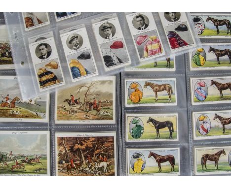 Cigarette Cards, Horses & Riders, a selection by various Manufacturers to include, Ogdens Prominent Racehorses 1933, Trainers
