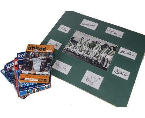 Scottish Football, one hundred plus programmes mainly modern together with a Celtic photograph self-made presentation of the 