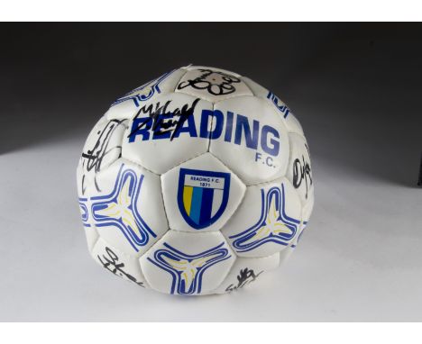 Reading FC, a signed football with players from the mid 1990s including Stuart Lovell, Michael Gilkes, Scott Taylor and James