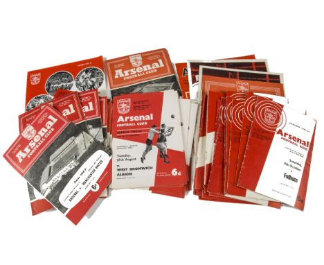 Arsenal, programmes 1960s forty five from the 1960s, V Newcastle 1953 and two from 1970s generally good condition