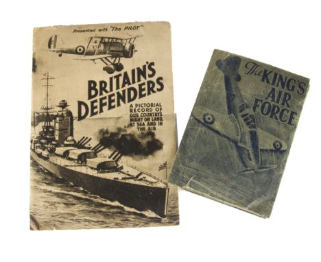 Trade Cards, Military, in original paper sleeved container, the first entitled The King's Air Force containing 31 cards from 