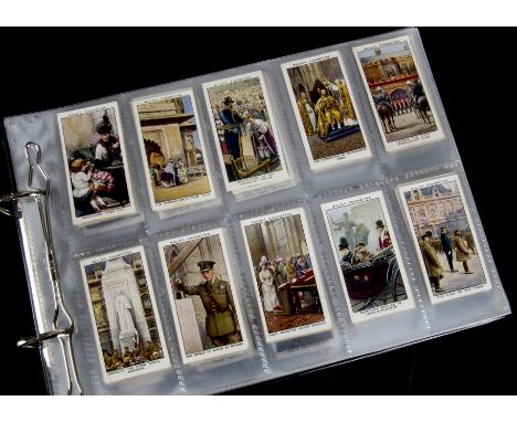 Cigarette Cards,  Wills, a modern album containing a selection of sets to include The Reign of King George V, Radio Celebriti