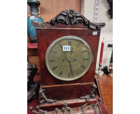 ANTIQUE DOUBLE FUSEE BRACKET CLOCK BENNETT 65 CHEAPSIDE LONDON 47CM X 26CM