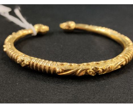 18CT GOLD BANGLE (TESTED TO) 22G