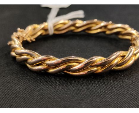 15CT GOLD VICTORIAN BANGLE 20G