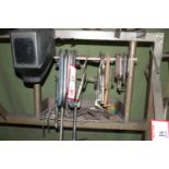 Contents of Table: C-Clamps, Pry Bar, Manual Sheet Metal Shear, Etc.