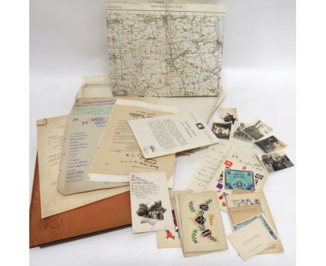 Interesting Selection Of WW2 Paperwork And Maps including Casualty Roll for 20th Anti Tank Reg RA ... Battle Roll for 44th In
