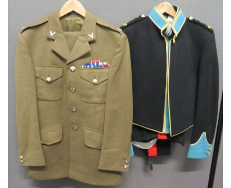 Modern Army Air Corps Service Dress And Mess Dress consisting khaki, Officer's service dress tunic. &nbsp;Patch chest pockets
