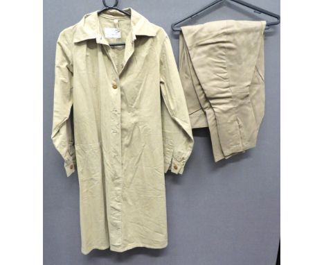 WW2 ATS Working Overall light, khaki cotton, single part fastened front. &nbsp;Right waist with open top pocket. &nbsp;Rear f