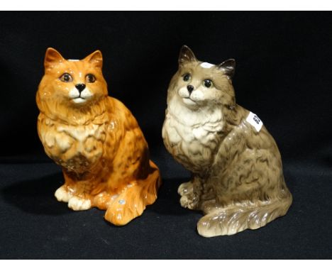 Two Beswick Model, Long Haired Cats, 1867