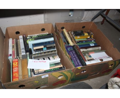 Two boxes of modern First Edition literature 