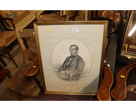 A Victorian oval portrait 