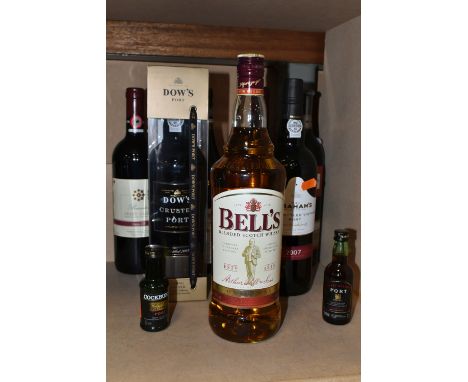 ALCOHOL, a collection of assorted alcohol comprising one bottle of Fortnum &amp; Mason Red Burgundy 2001, one bottle of Sains