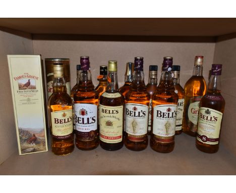FOURTEEN BOTTTLE OF WHISKY comprising six bottles of BELL'S Scotch Whisky, 40% vol. 2 x 70cl, 4 x 1 Litre, five bottles of TE