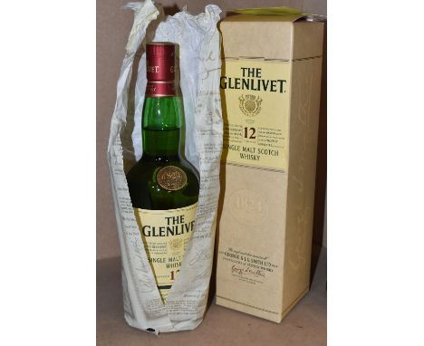 ONE BOTTLE OF George &amp; J.G. Smith Ltd, THE GLENLIVET 12 Year Old Single Malt Scotch Whisky, 40% vol. 70cl, fill level mid