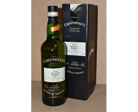 SINGLE MALT, One Bottle from Cadenhead's Authentic Collection from The MACDUFF DISTILLERY, aged 18 Years, Cask Strength Singl