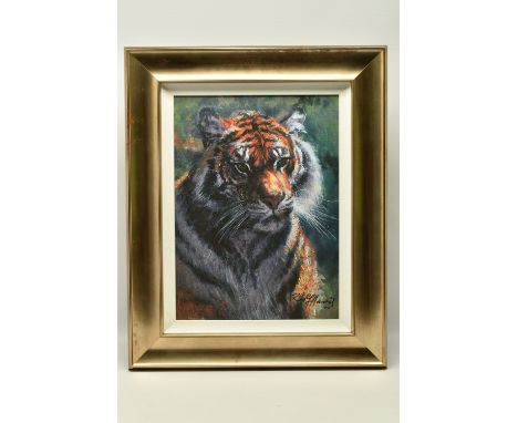 ROLF HARRIS (AUSTRALIA 1930-2023) 'TIGER IN THE SUN', a signed limited edition print on canvas board, 37/75 with certificate,
