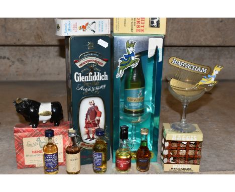 ALCOHOL, One Box of Assorted Alcohol comprising one bottle of GLENFIDDICH Single Malt Scotch Whisky, 40% vol. 700ml, seal int