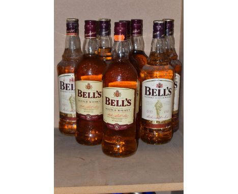 WHISKY, Eight 1 Litre Bottles of BELL'S Scotch Whisky, 40% vol. seals intact (Please note: all bottles have varying degrees o