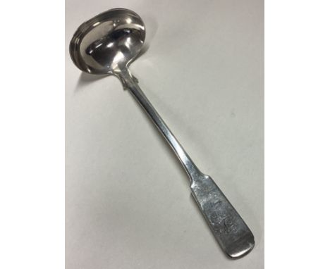 ABERDEEN: A 19th Century silver sauce ladle. Approx. 40 grams. Est. £50 - £80.