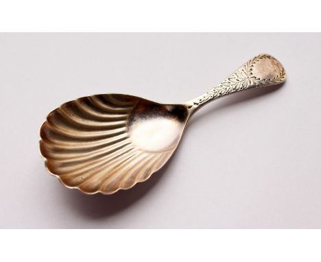 A VICTORIAN CADDY SPOON. Sheffield 1889.  Maker: Henry Archer &amp; Co.