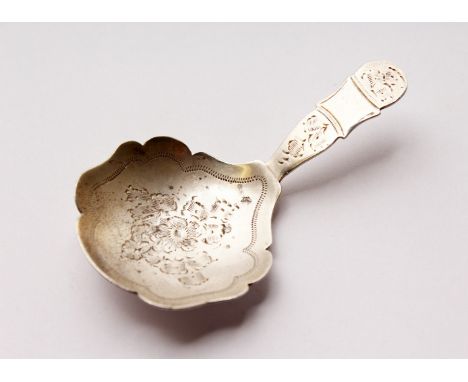 AN EDWARD VII CADDY SPOON. Sheffield 1902.  Maker: J.O. &amp; W.A.