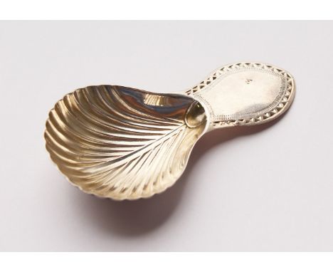 A GEORGE II CADDY SPOON. Sheffield 1800.  Maker: Nathan Smith &amp; Co.
