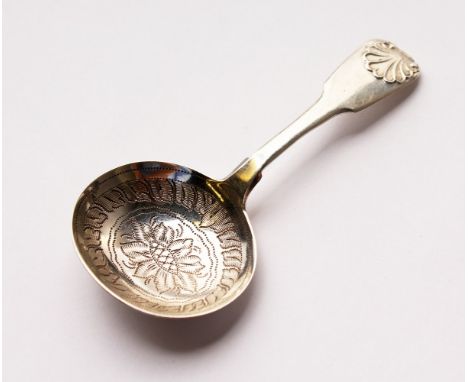 A VICTORIAN CADDY SPOON. London 1841.  Maker: J.W.