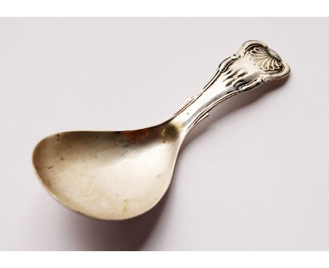 A GEORGE IV CADDY SPOON. Birmingham 1826.  Maker: U. &amp; H.