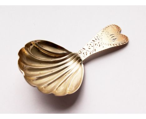 A GEORGE III CADDY SPOON. London 1794.