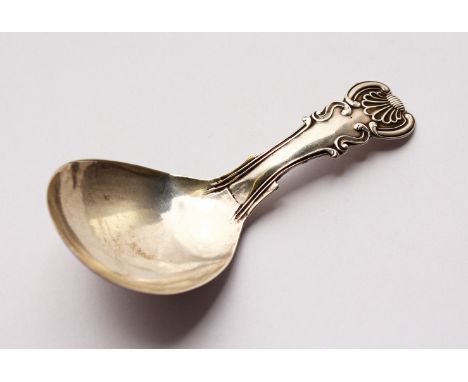 A GEORGE III CADDY SPOON. Birmingham 1797.  Maker: I.B.