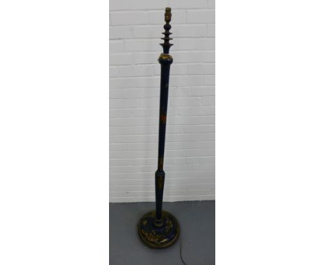 A chinoiserie standard lamp, 37 x 160cm