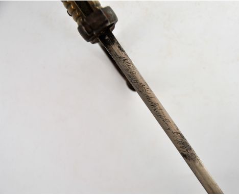 1867 FRENCH BAYONET WITH MATCHING SERIAL NUMBERS ON BAYONET AND SCABBARD