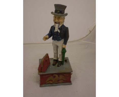 UNCLE SAM VINTAGE METAL MONEY BOX