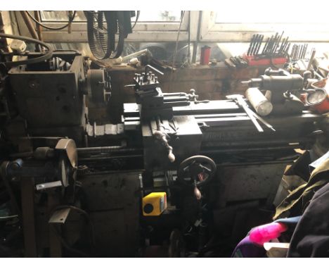 LARGE METAL WORKING LATHE WILLIAM FIRDLAY & SONTHIS ITEM IS NOT AT THE AUCTION ROOM FOR VIEWINGIT IS THE BUYERS RESPONSIBILIT