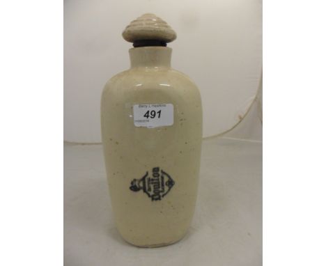 ROYAL DOULTON STONEWARE FLASK 28CM