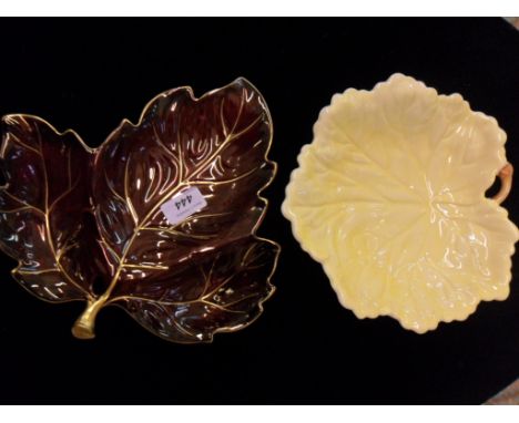 2 CARLTONWARE LEAF DISHES