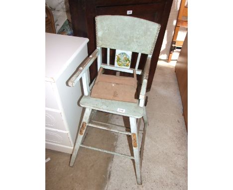 VINTAGE HIGH CHAIR SOLD AS COLLECTORS / DISPLAY ITEM