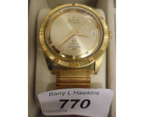 R ROYCE LEADERSHIP 600 AUTOMATIC GENTS WRISTWATCH 12002