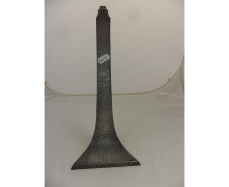 TALBOT HAND HAMMERED PEWTER LAMP BASE 37CM