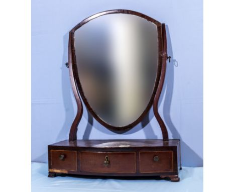 A Regency dressing mirror. Provenance: Being the property of the late Kenneth Moncreiff Stewart last Laird of Coll, Argyll