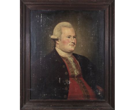 Framed oil on canvas portrait of Captain Duncan Stewart of Ardsheal, size 90cm x 78cmProvenance: Being the property of the la