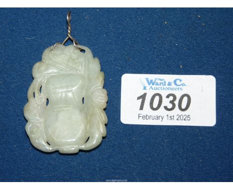 A jade amulet.