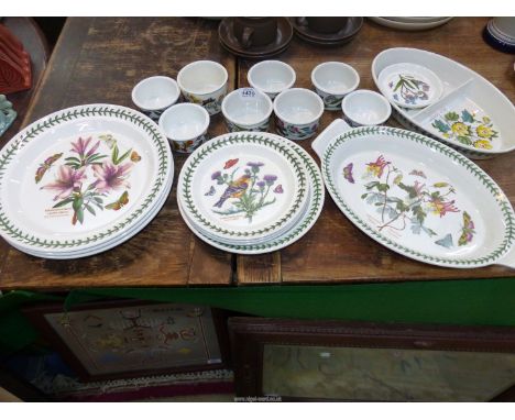 A quantity of  Portmeirion Botanical Garden including plates, ramekins, dishes etc.